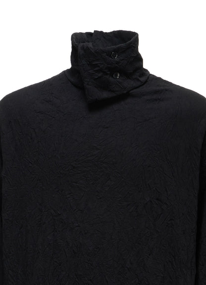 CATCH WASHER WRINKLE JERSEY TURTLENECK LONG SLEEVED T-SHIRT