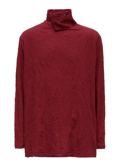 CATCH WASHER WRINKLE JERSEY TURTLENECK LONG SLEEVED T-SHIRT