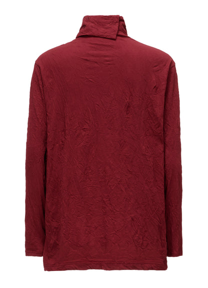 CATCH WASHER WRINKLE JERSEY TURTLENECK LONG SLEEVED T-SHIRT