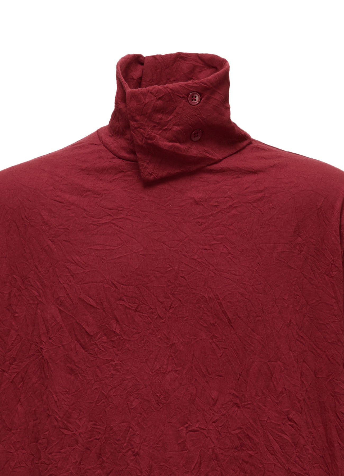 CATCH WASHER WRINKLE JERSEY TURTLENECK LONG SLEEVED T-SHIRT
