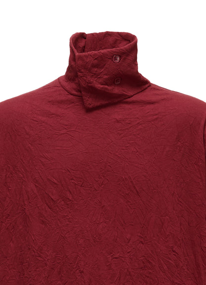 CATCH WASHER WRINKLE JERSEY TURTLENECK LONG SLEEVED T-SHIRT