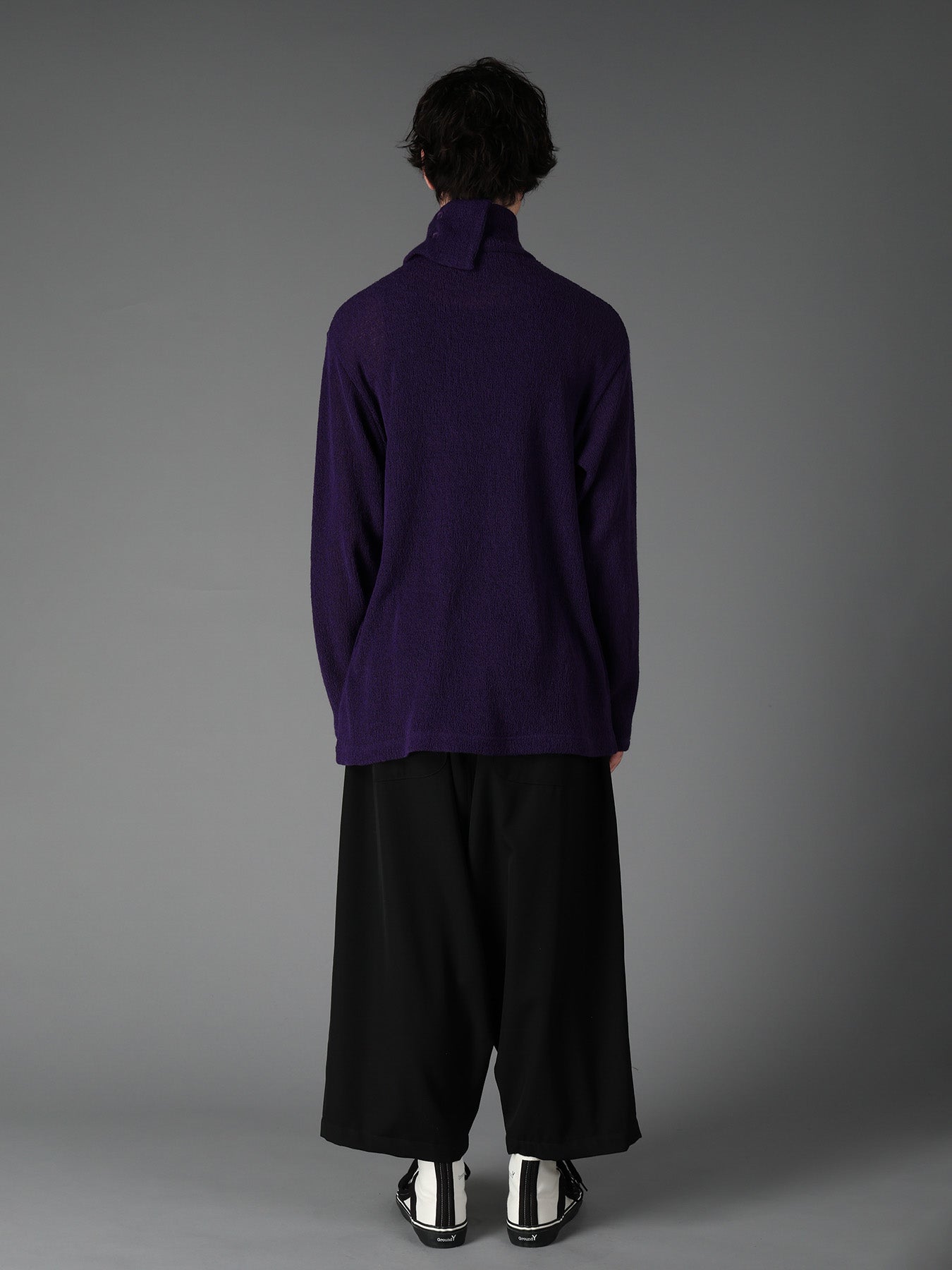 SPIDER WEB KNIT TURTLENECK LONG-SLEEVED T – THE SHOP YOHJI YAMAMOTO