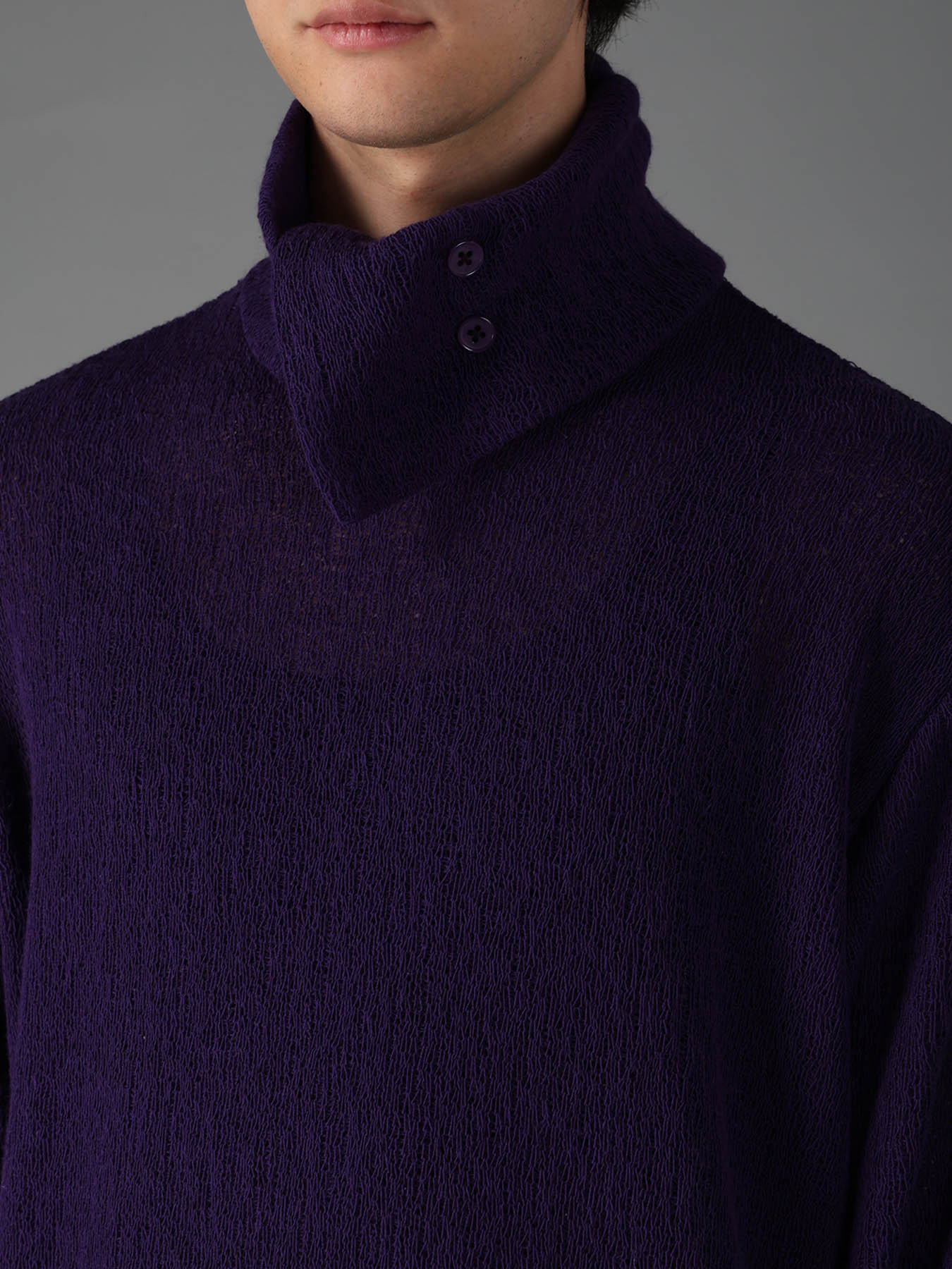 SPIDER WEB KNIT TURTLENECK LONG-SLEEVED T – THE SHOP YOHJI YAMAMOTO
