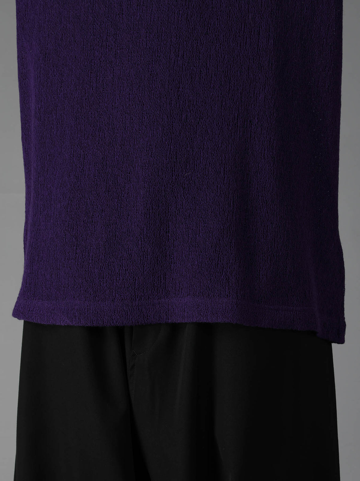 SPIDER WEB KNIT TURTLENECK LONG-SLEEVED T