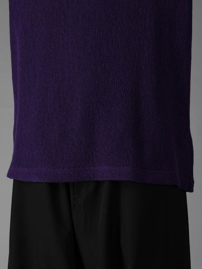 SPIDER WEB KNIT TURTLENECK LONG-SLEEVED T