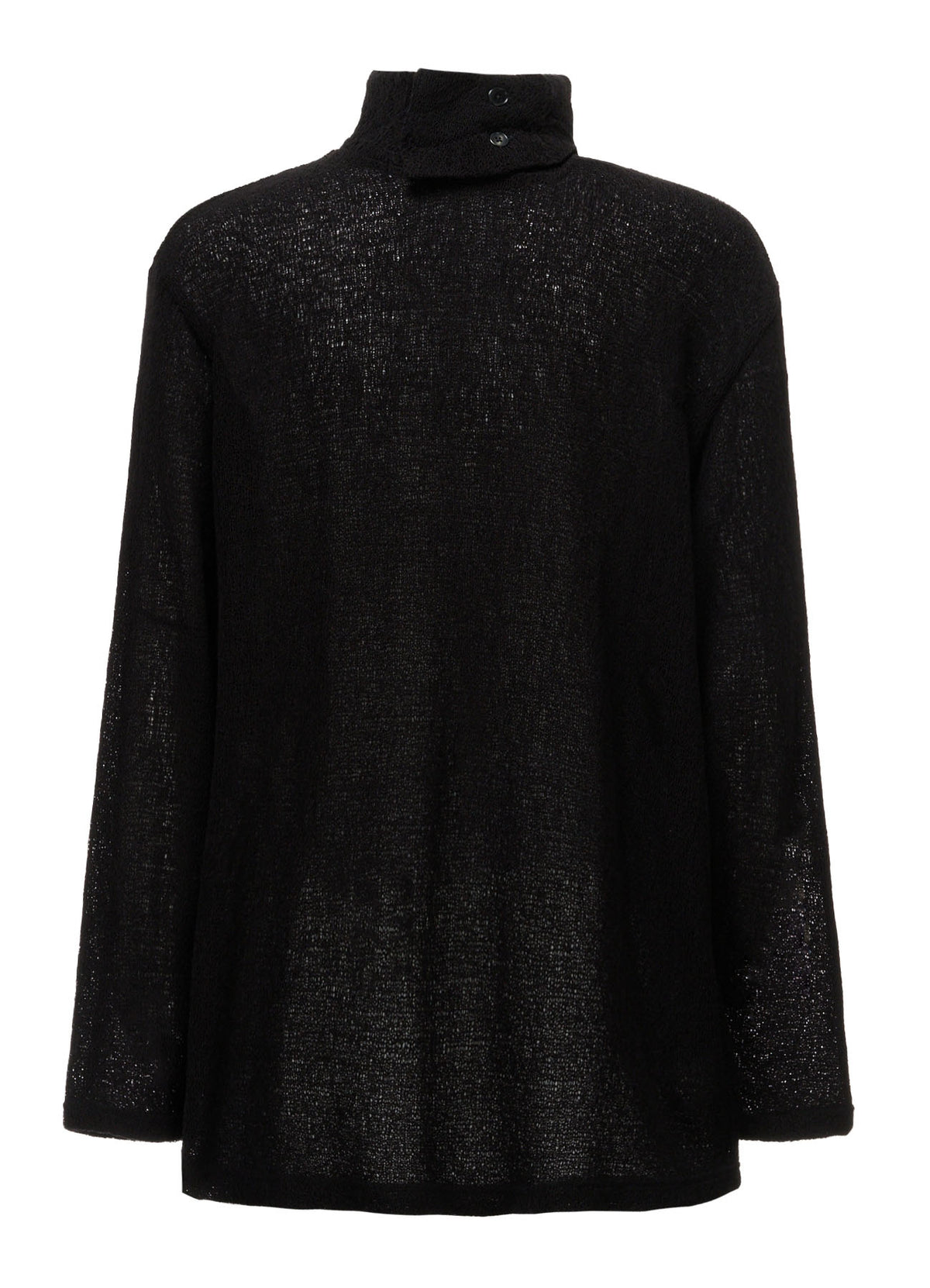 SPIDER WEB KNIT TURTLENECK LONG-SLEEVED T