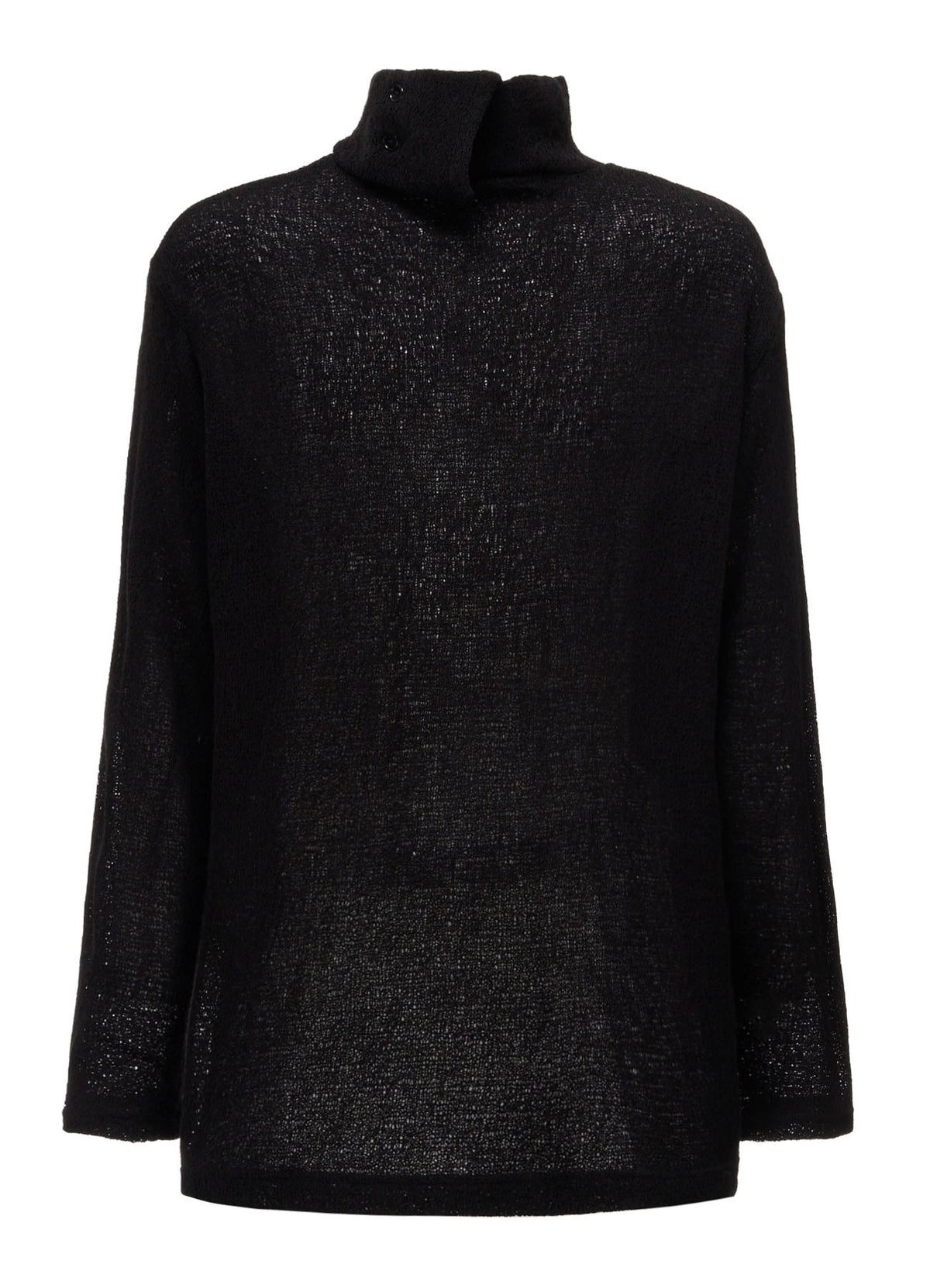 SPIDER WEB KNIT TURTLENECK LONG-SLEEVED T