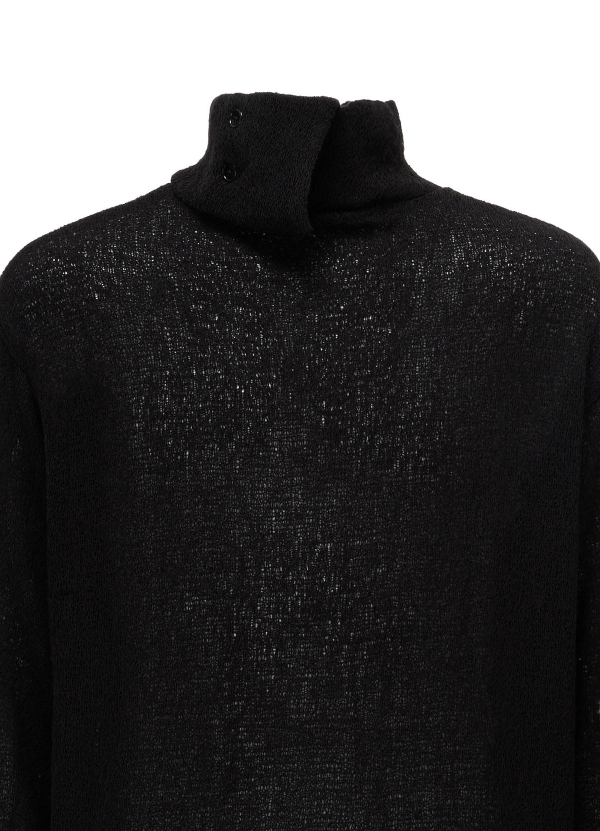 SPIDER WEB KNIT TURTLENECK LONG-SLEEVED T