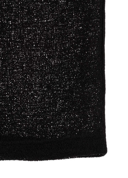 SPIDER WEB KNIT TURTLENECK LONG-SLEEVED T