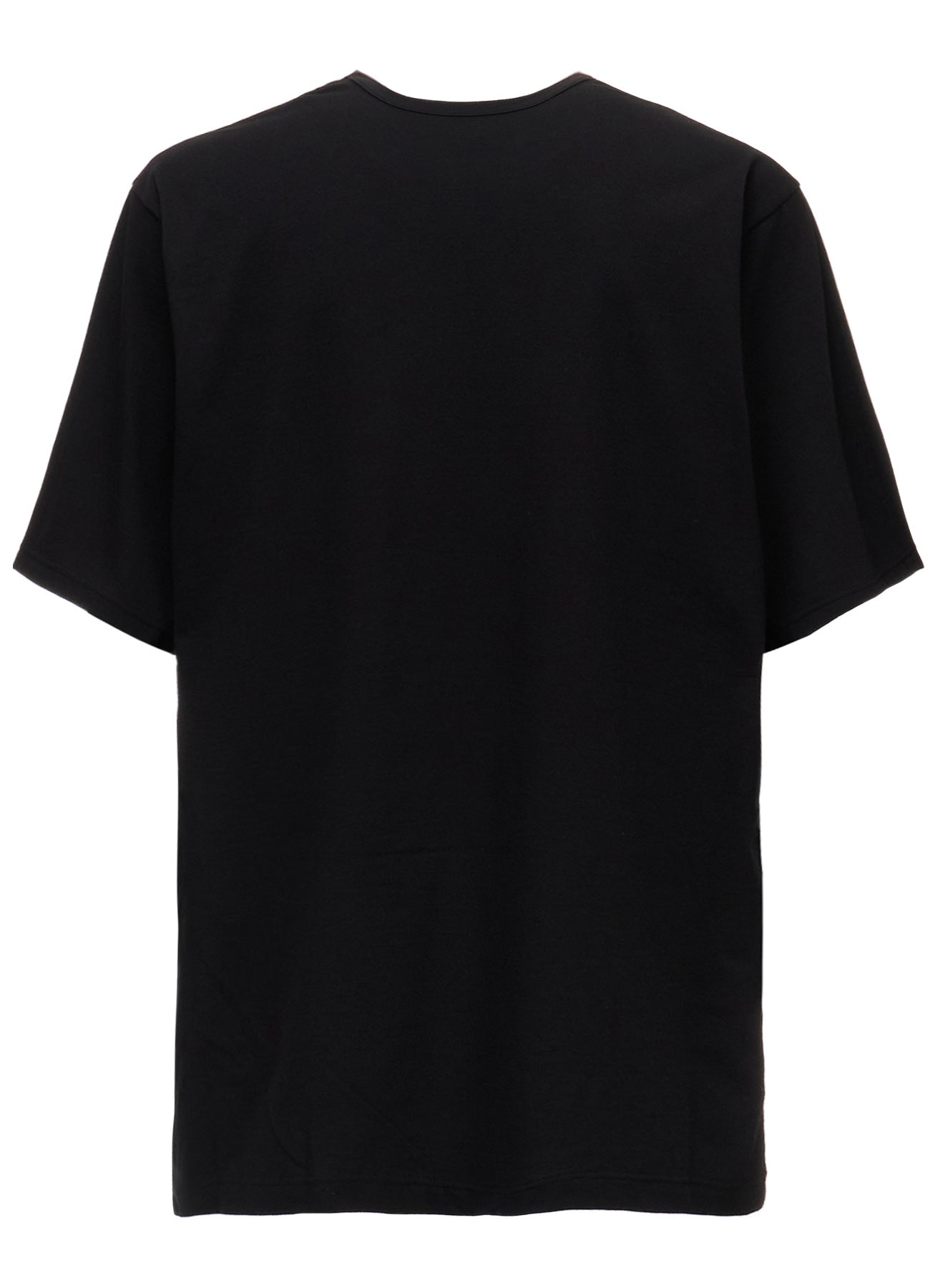 COTTON JERSEY FRONT SLIT COLLAR SHORT SLEEVED T