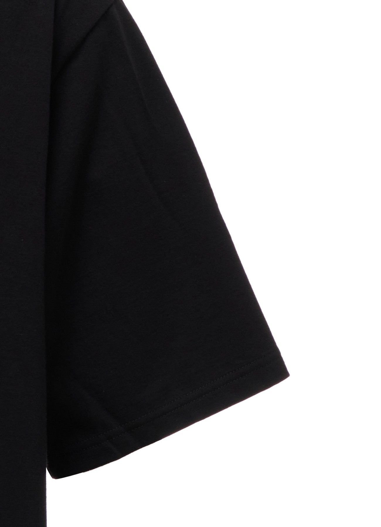 COTTON JERSEY FRONT SLIT COLLAR SHORT SLEEVED T