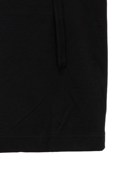 COTTON JERSEY FRONT SLIT COLLAR SHORT SLEEVED T