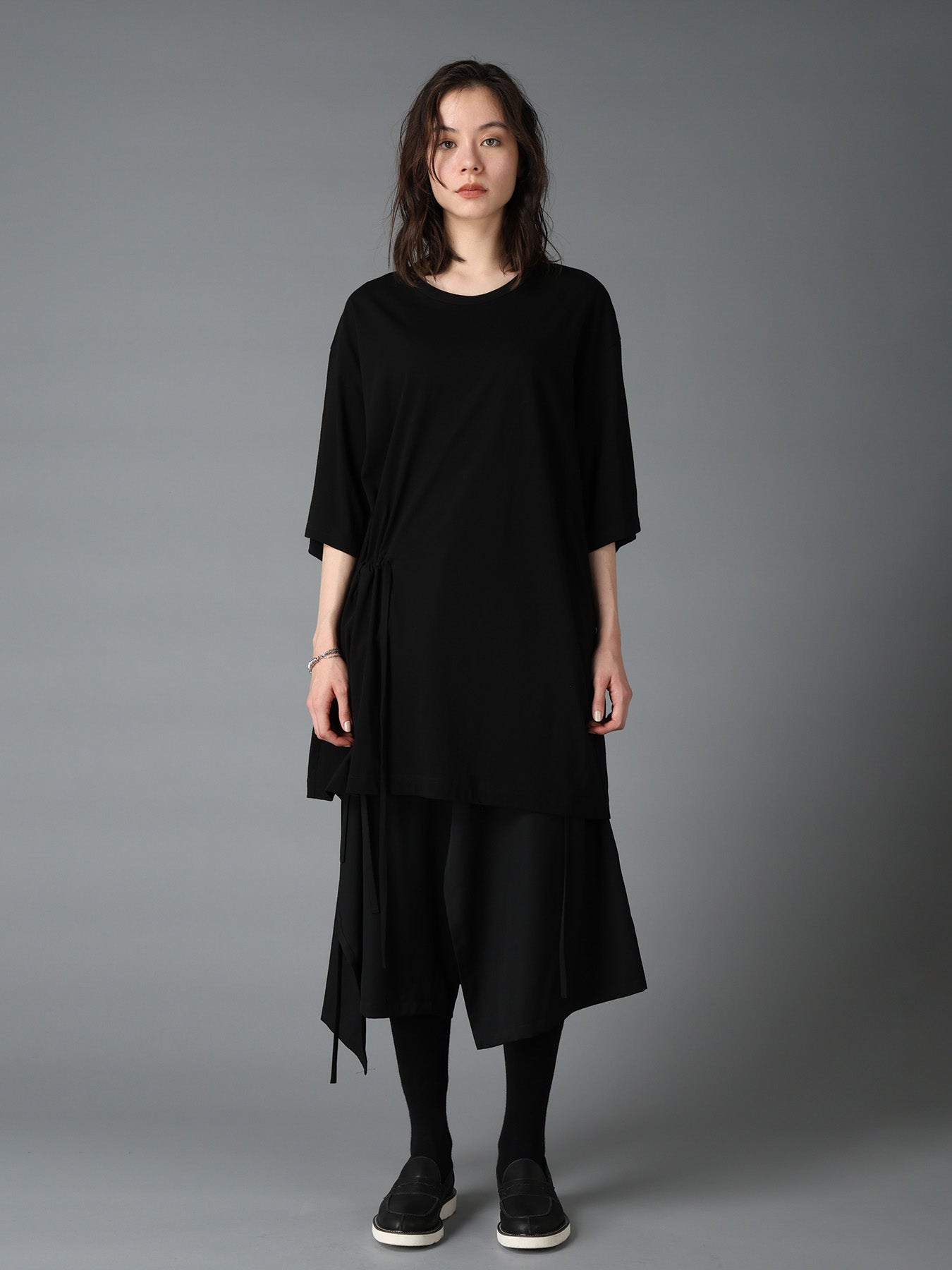ULTIMA JERSEY SIDE GATHERED T