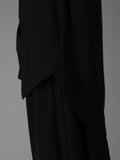 ULTIMA JERSEY SIDE GATHERED ROUND HEM T