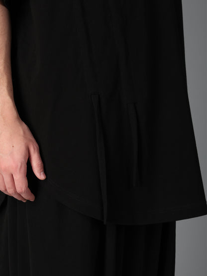 ULTIMA JERSEY SIDE GATHERED ROUND HEM T
