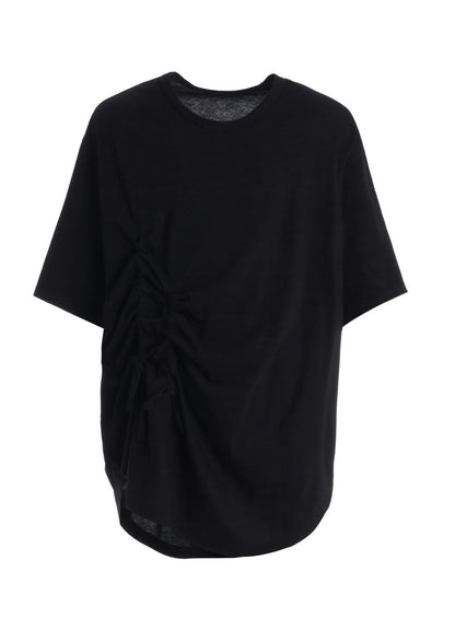 ULTIMA JERSEY SIDE GATHERED ROUND HEM T