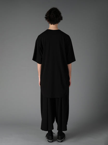 ULTIMA JERSEY SIDE GATHERED ROUND HEM T