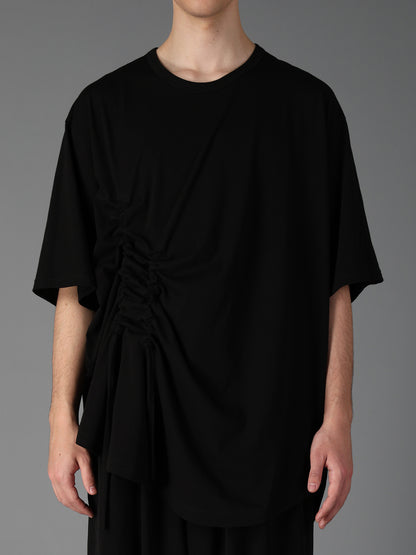 ULTIMA JERSEY SIDE GATHERED ROUND HEM T