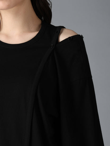 ULTIMA JERSEY SHOULDER CUT SHORT SLEEVED T