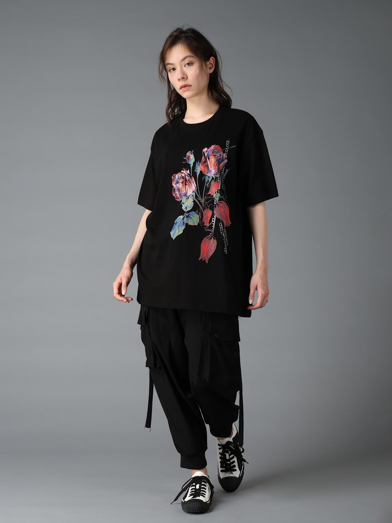 トップス joontomo JERSEY ROSE AND TULIP T-SHIRT – THE SHOP YOHJI YAMAMOTO