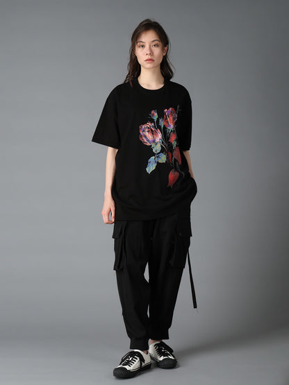 JERSEY ROSE AND TULIP T-SHIRT