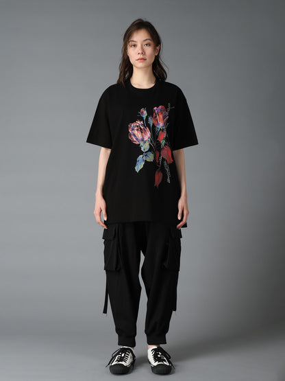 JERSEY ROSE AND TULIP T-SHIRT