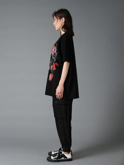 JERSEY ROSE AND TULIP T-SHIRT