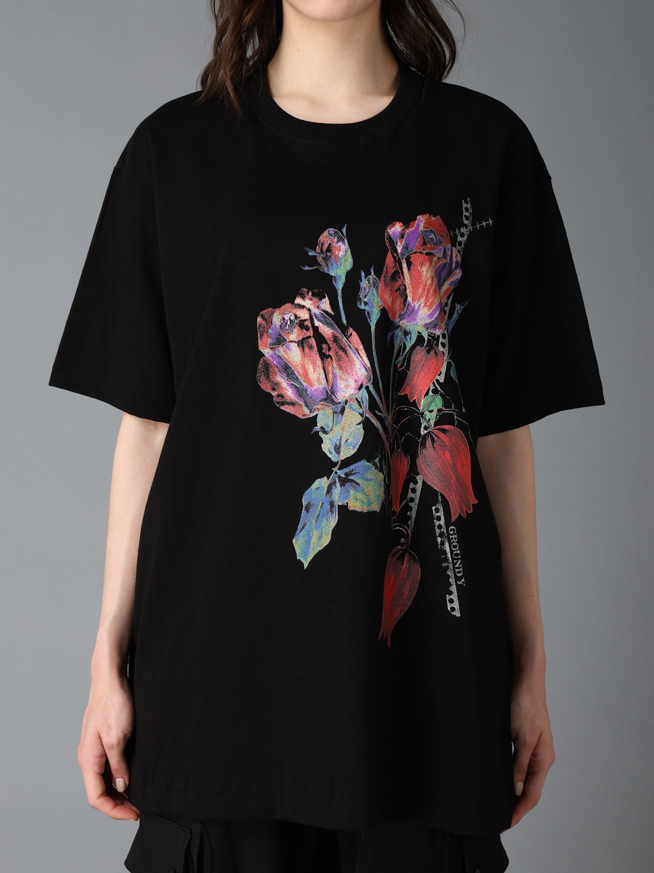 JERSEY ROSE AND TULIP T-SHIRT