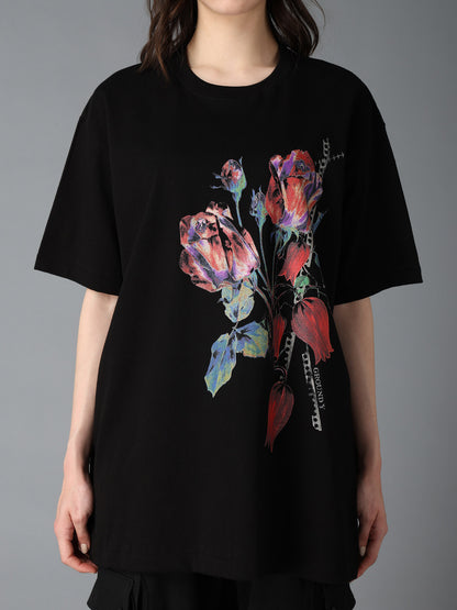 JERSEY ROSE AND TULIP T-SHIRT