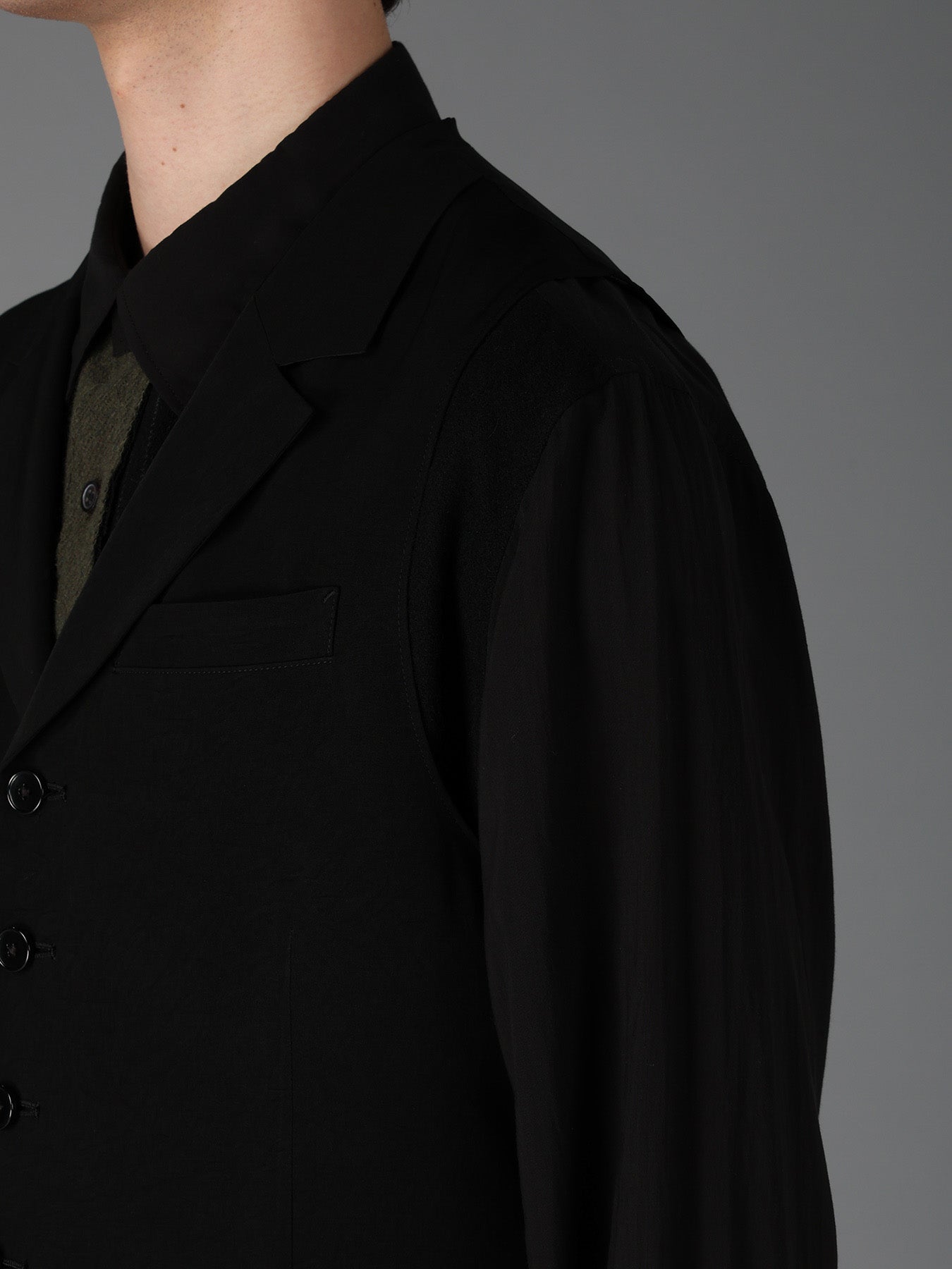 CREPE de CHINE SINGLE LONG VEST