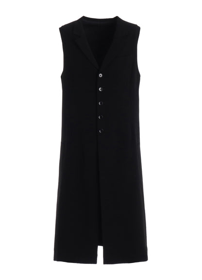 CREPE de CHINE SINGLE LONG VEST