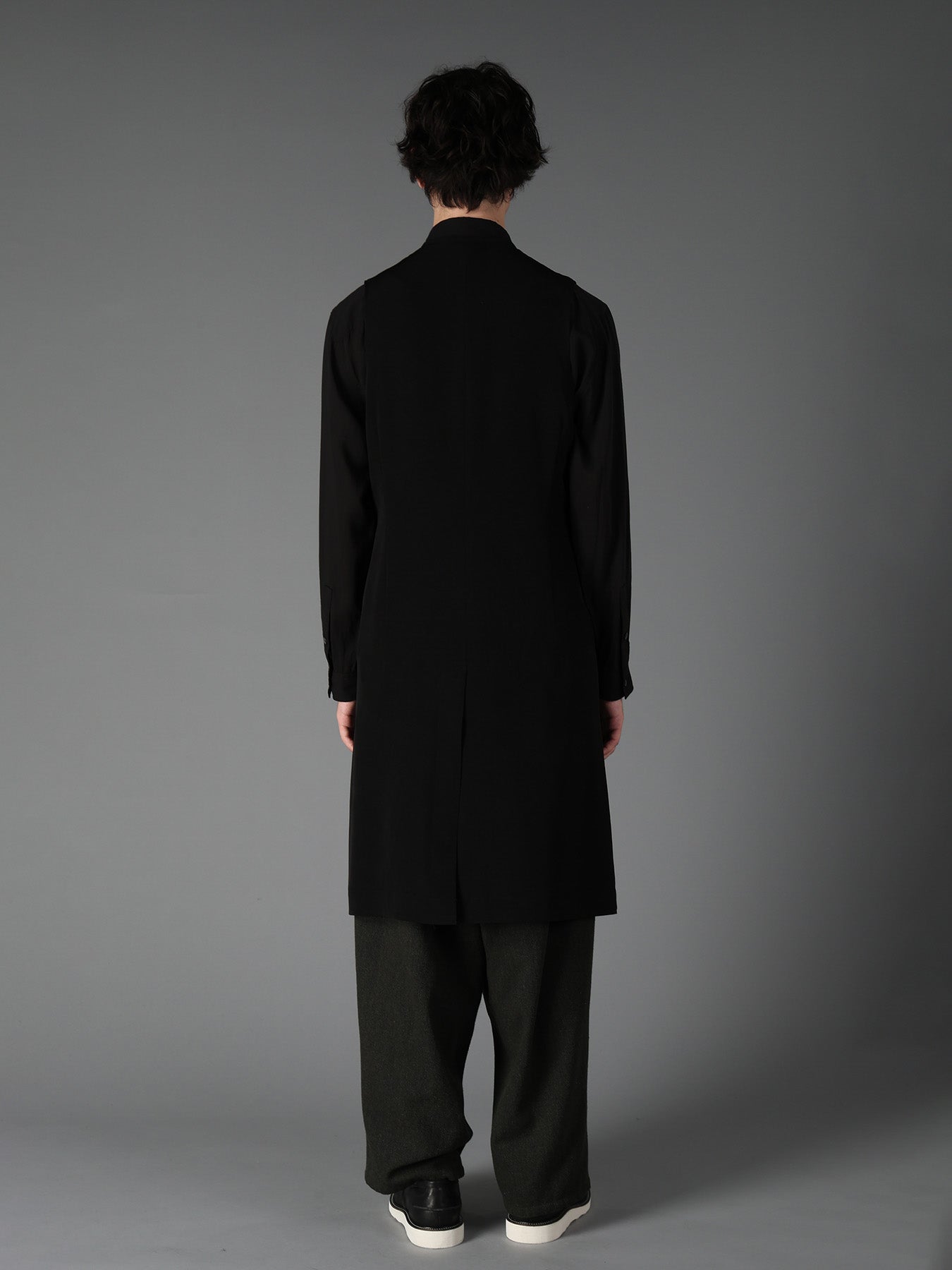 CREPE de CHINE SINGLE LONG VEST