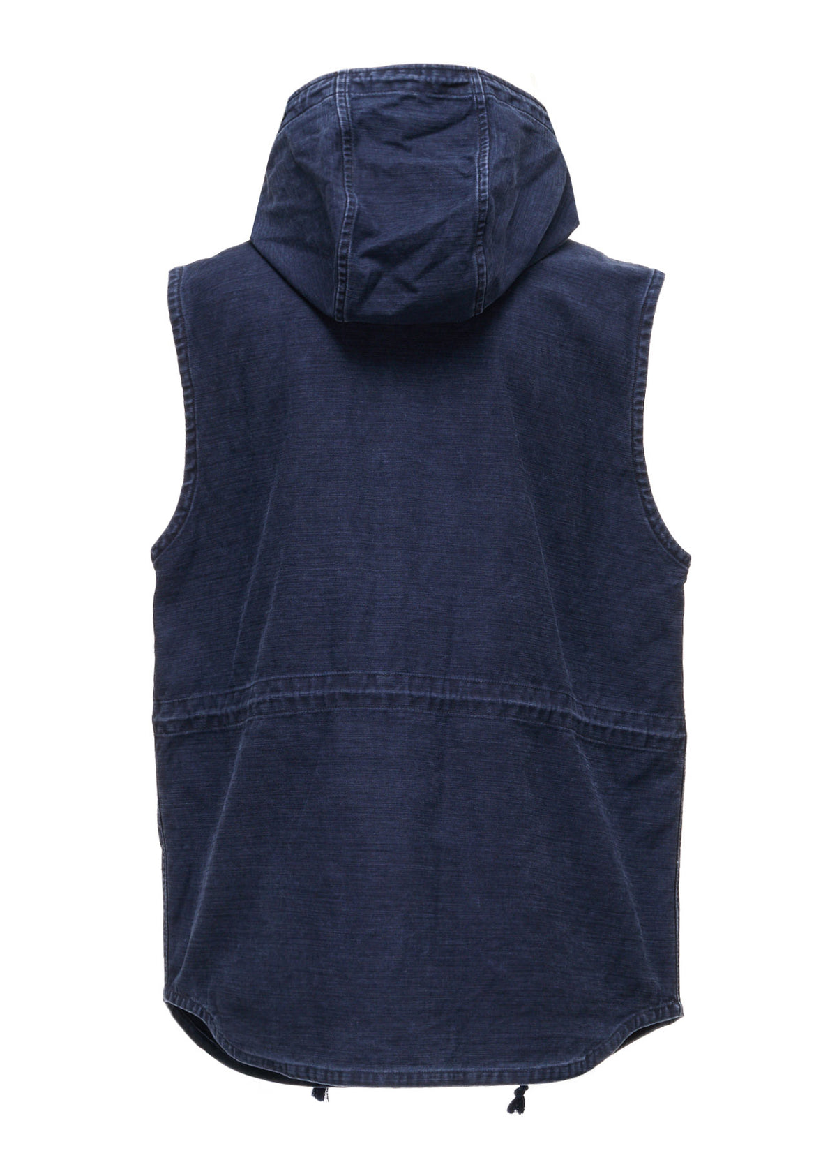 SULFUR DYED BACK SATIN HOODED OUTPOCKET JACKET
