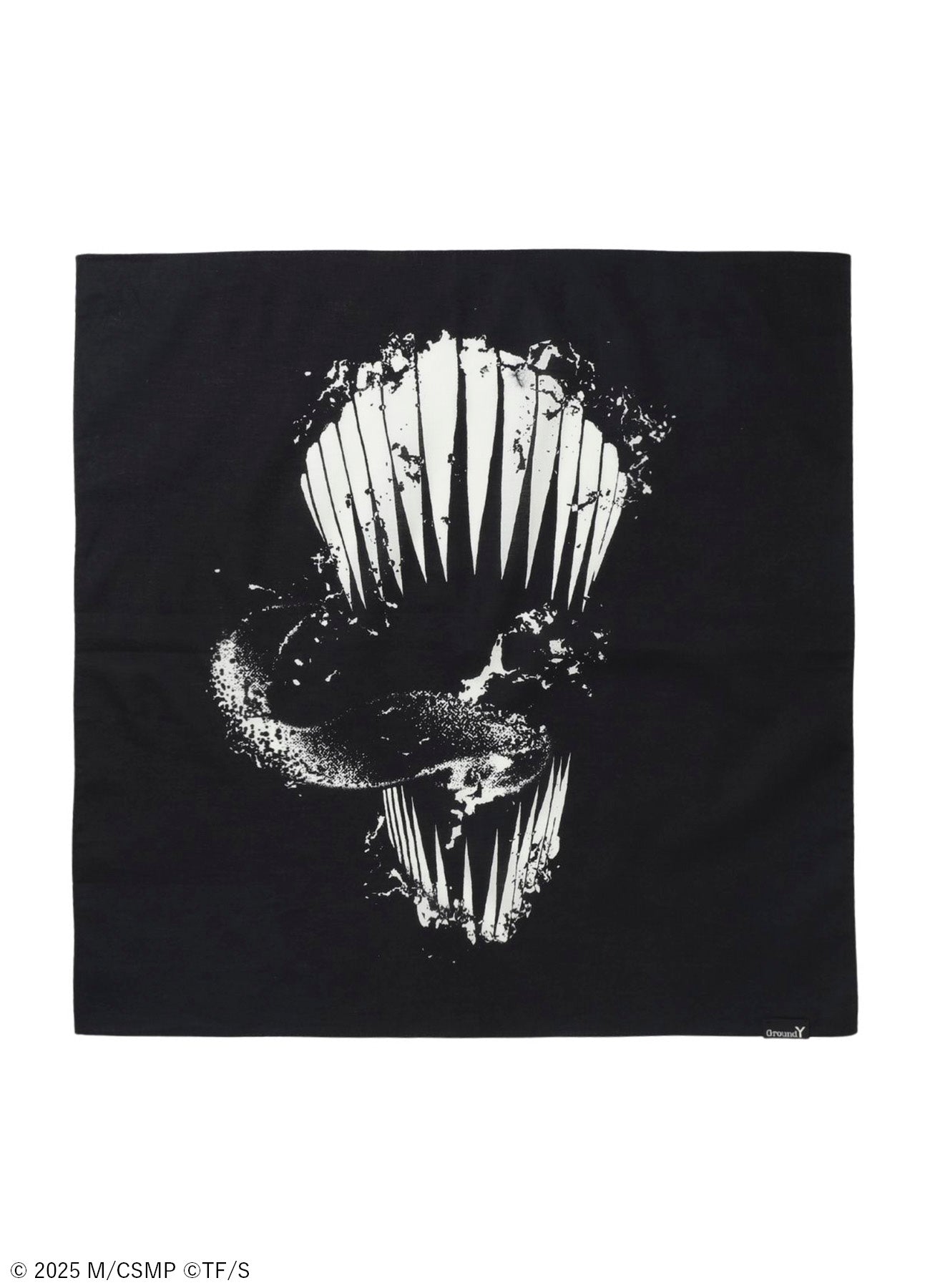 【Pre-Order】Ground Y×CHAINSAW MAN Collaborate Collection CHAINSAW MAN TEETH HANDKERCHIEF