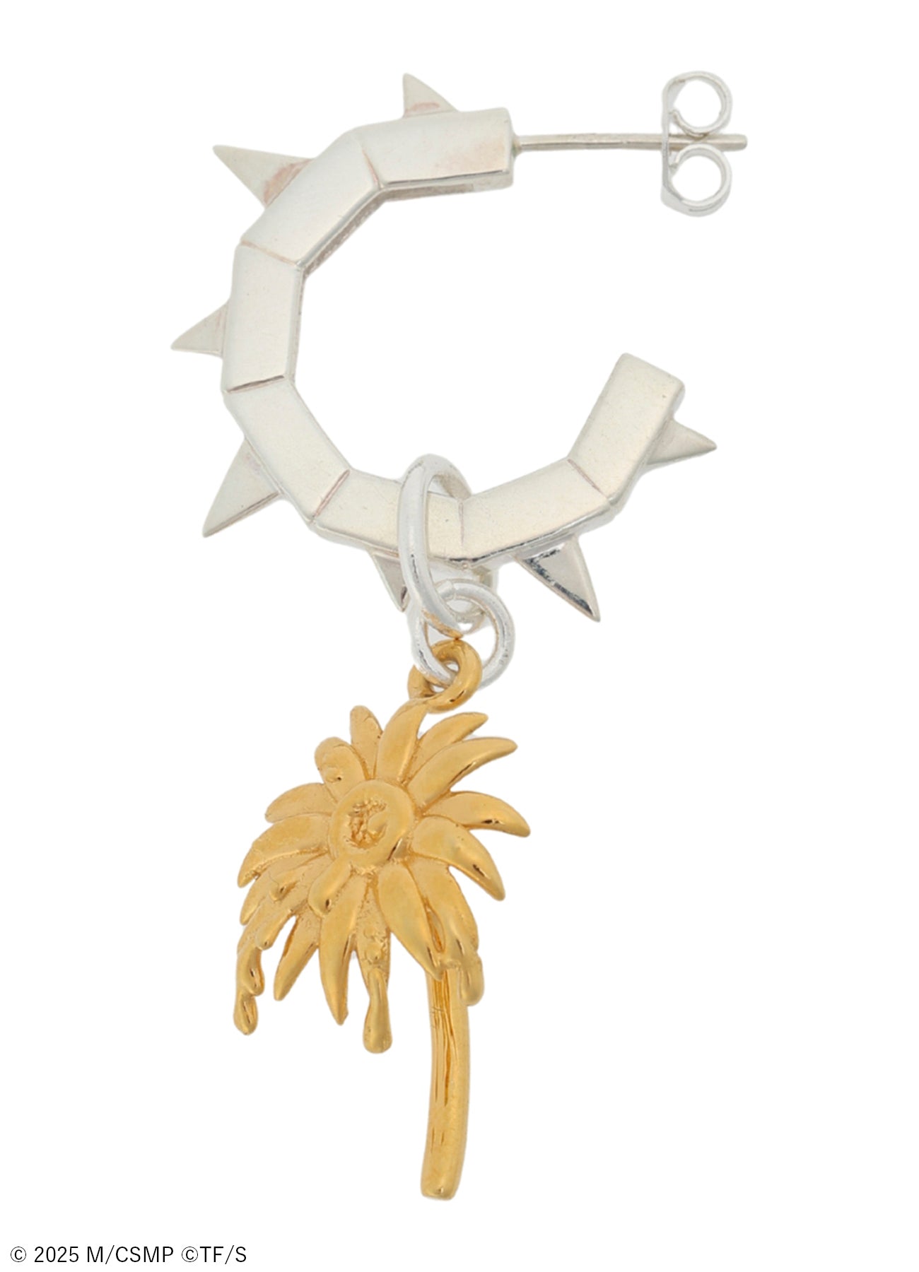 【Pre-Order】Ground Y×CHAINSAW MAN Collaborate Collection CHAINSAW BLADE AND FLOWER EARRING