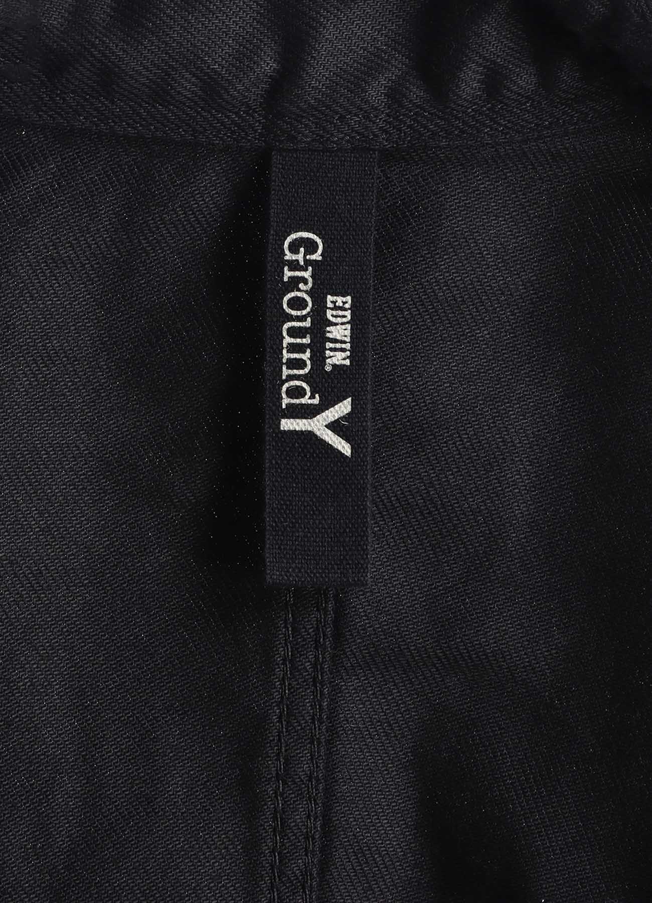Ground Y×EDWIN 9oz BLACK TWILL CHINA JACKET – THE SHOP YOHJI YAMAMOTO