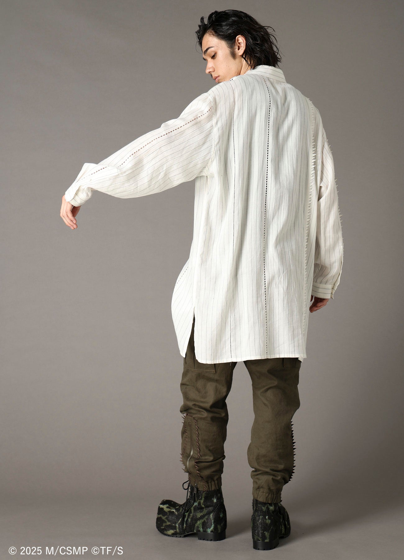【Pre-Order】Ground Y×CHAINSAW MAN Collaborate Collection CHAINSAW STRIPE SHIRT
