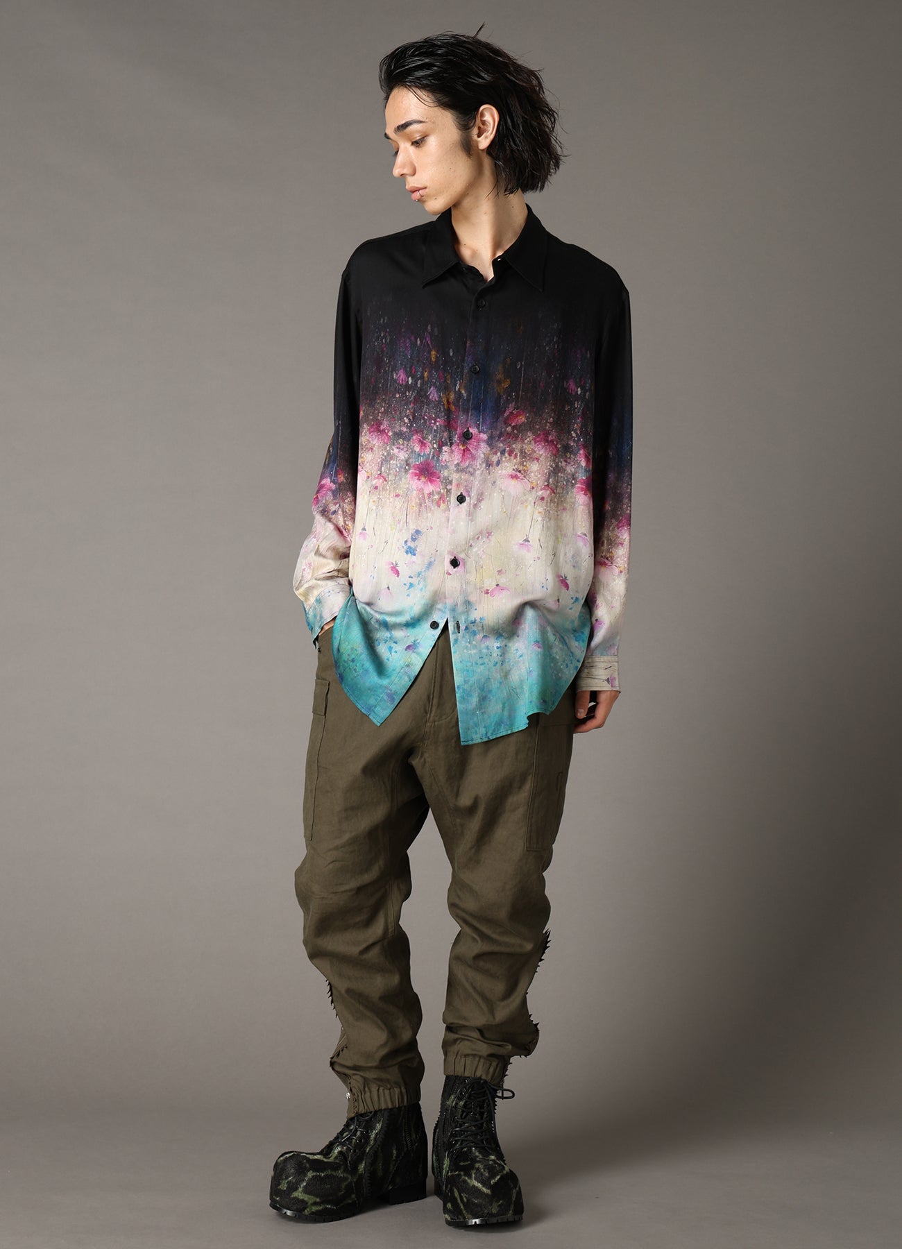 【Pre-Order】Ground Y×CHAINSAW MAN Collaborate Collection FLOWER GRAPHIC SHIRT