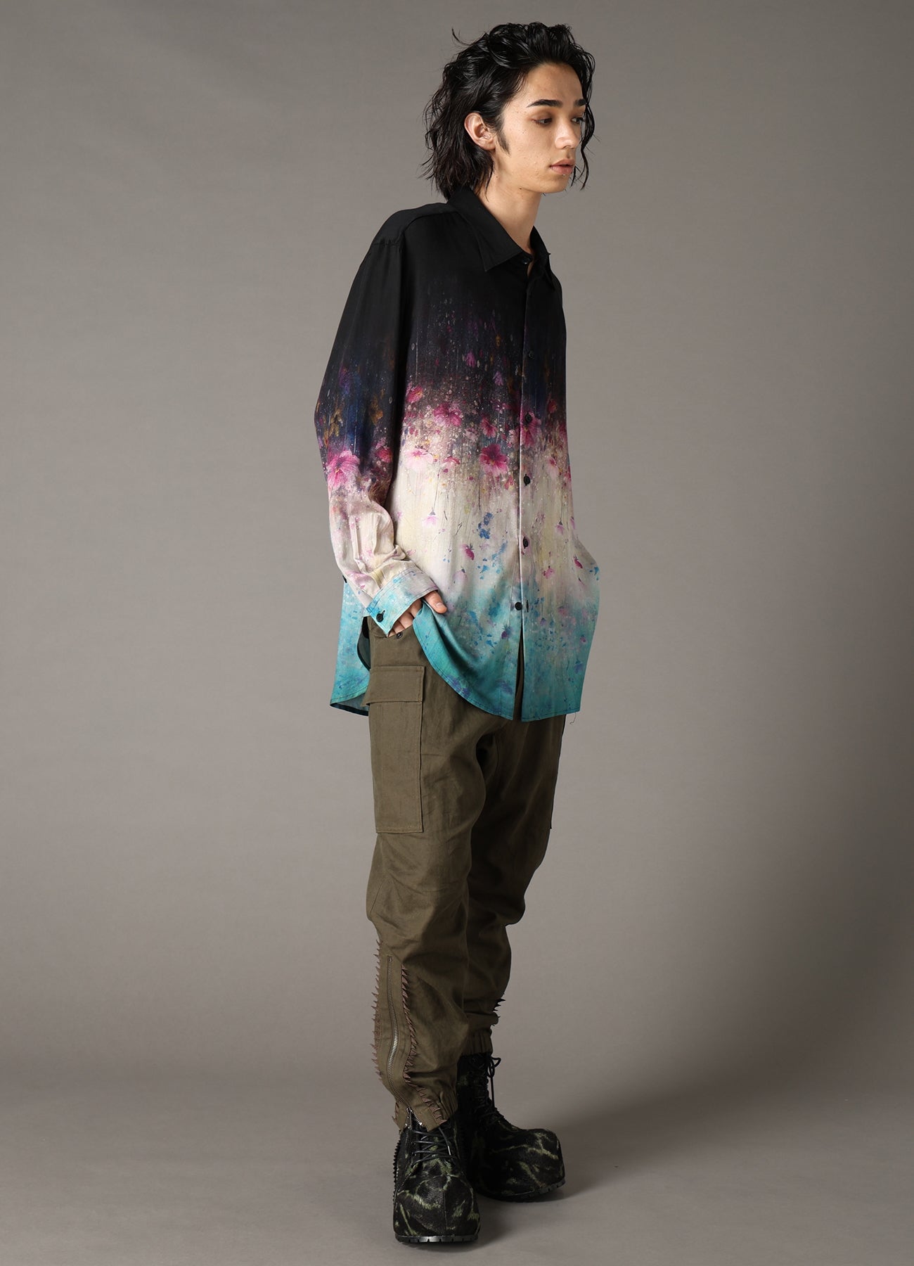 【Pre-Order】Ground Y×CHAINSAW MAN Collaborate Collection FLOWER GRAPHIC SHIRT