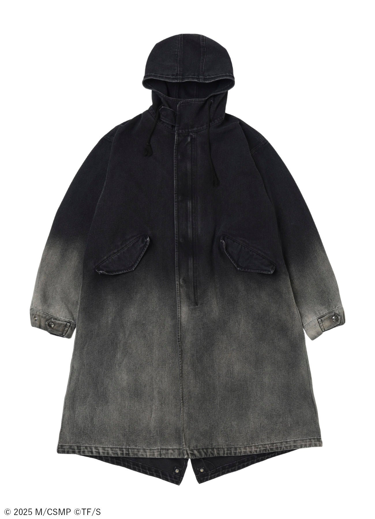 【Pre-Order】Ground Y×CHAINSAW MAN Collaborate Collection BLEACH WASH CHAINSAW COAT