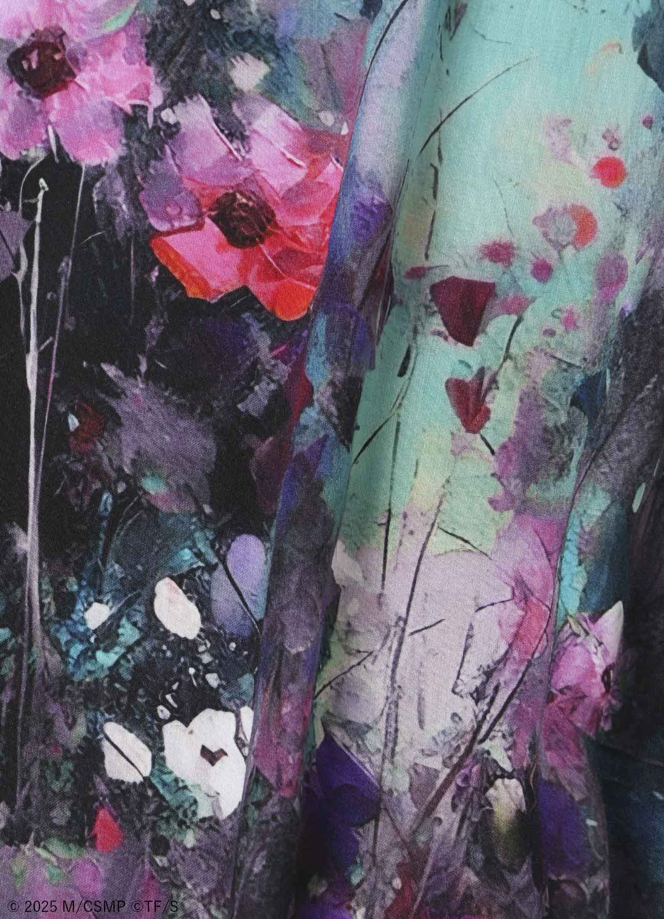【Pre-Order】Ground Y×CHAINSAW MAN Collaborate Collection FLOWER AND BOMB GRAPHIC DRESS