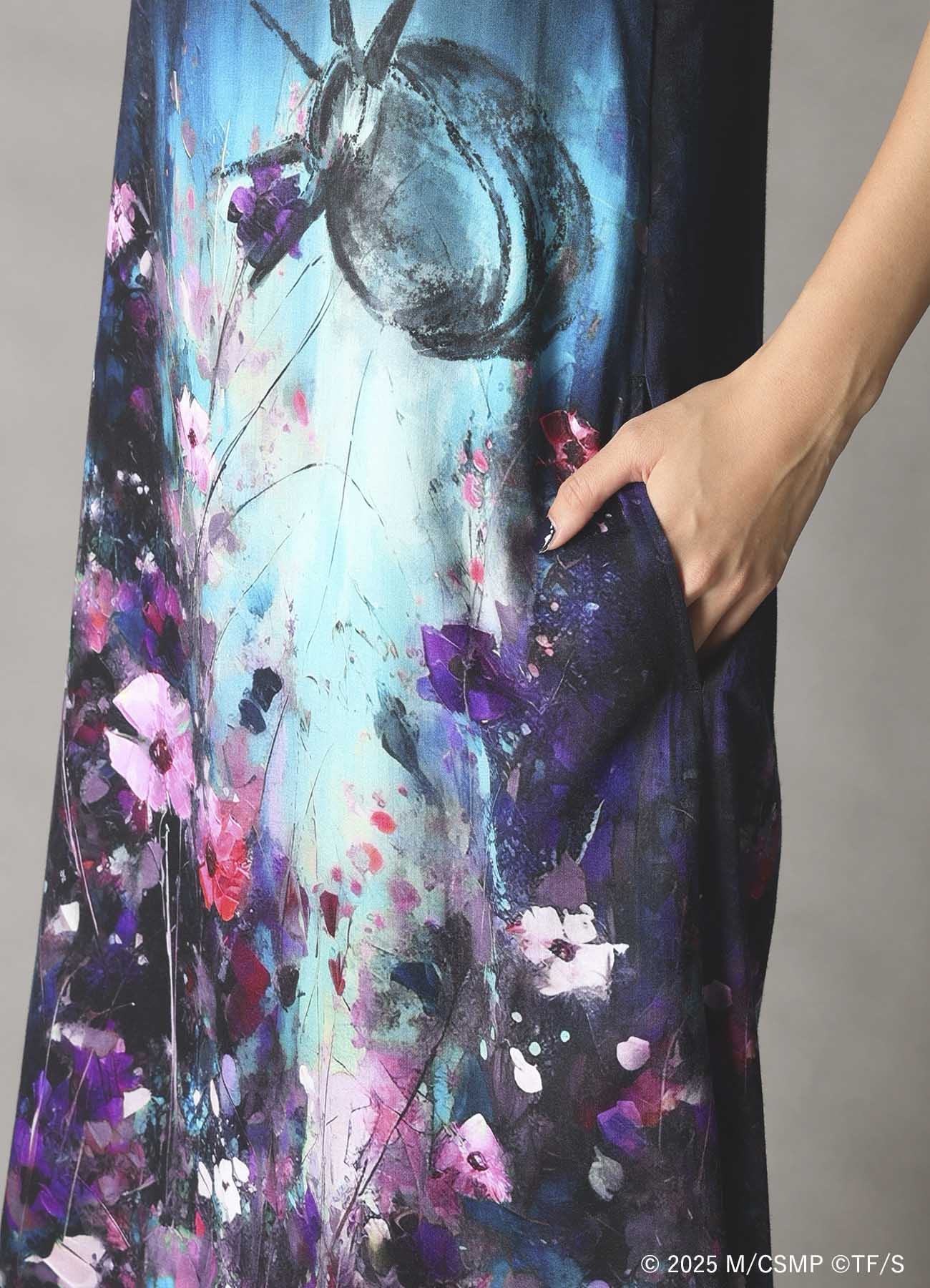 【Pre-Order】Ground Y×CHAINSAW MAN Collaborate Collection FLOWER AND BOMB GRAPHIC DRESS