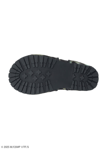 【Pre-Order】Ground Y×CHAINSAW MAN Collaborate Collection CHAINSAW HAIR CALF PLATFORM SHOES