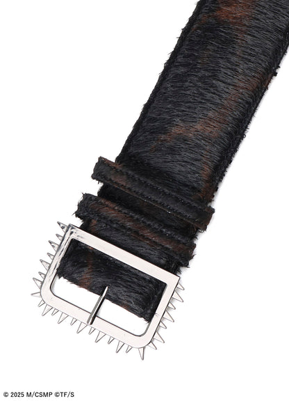 【Pre-Order】Ground Y×CHAINSAW MAN Collaborate Collection CHAINSAW HAIR CALF BELT【Shipping sequentially from late February 2026】