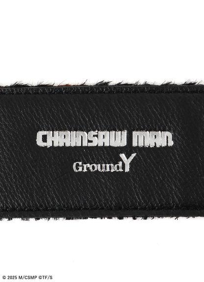 【Pre-Order】Ground Y×CHAINSAW MAN Collaborate Collection CHAINSAW HAIR CALF BELT【Shipping sequentially from late February 2026】