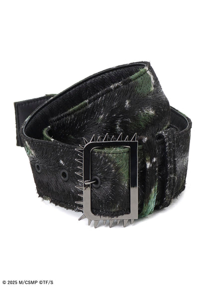 【Pre-Order】Ground Y×CHAINSAW MAN Collaborate Collection CHAINSAW HAIR CALF BELT【Shipping sequentially from late February 2026】