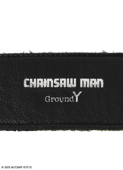 【Pre-Order】Ground Y×CHAINSAW MAN Collaborate Collection CHAINSAW HAIR CALF BELT【Shipping sequentially from late February 2026】