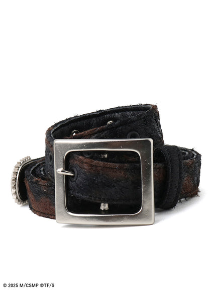 【Pre-Order】Ground Y×CHAINSAW MAN Collaborate Collection CHAINSAW HAIR CALF BELT SLIM VER【Shipping sequentially from late February 2026】