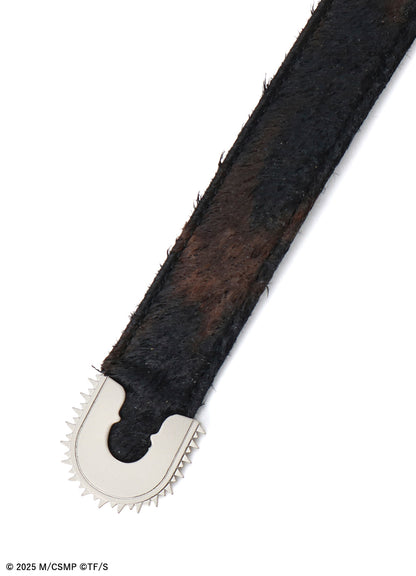【Pre-Order】Ground Y×CHAINSAW MAN Collaborate Collection CHAINSAW HAIR CALF BELT SLIM VER【Shipping sequentially from late February 2026】