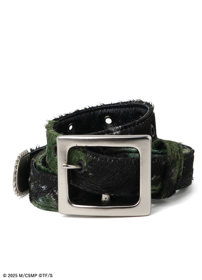 【Pre-Order】Ground Y×CHAINSAW MAN Collaborate Collection CHAINSAW HAIR CALF BELT SLIM VER【Shipping sequentially from late February 2026】